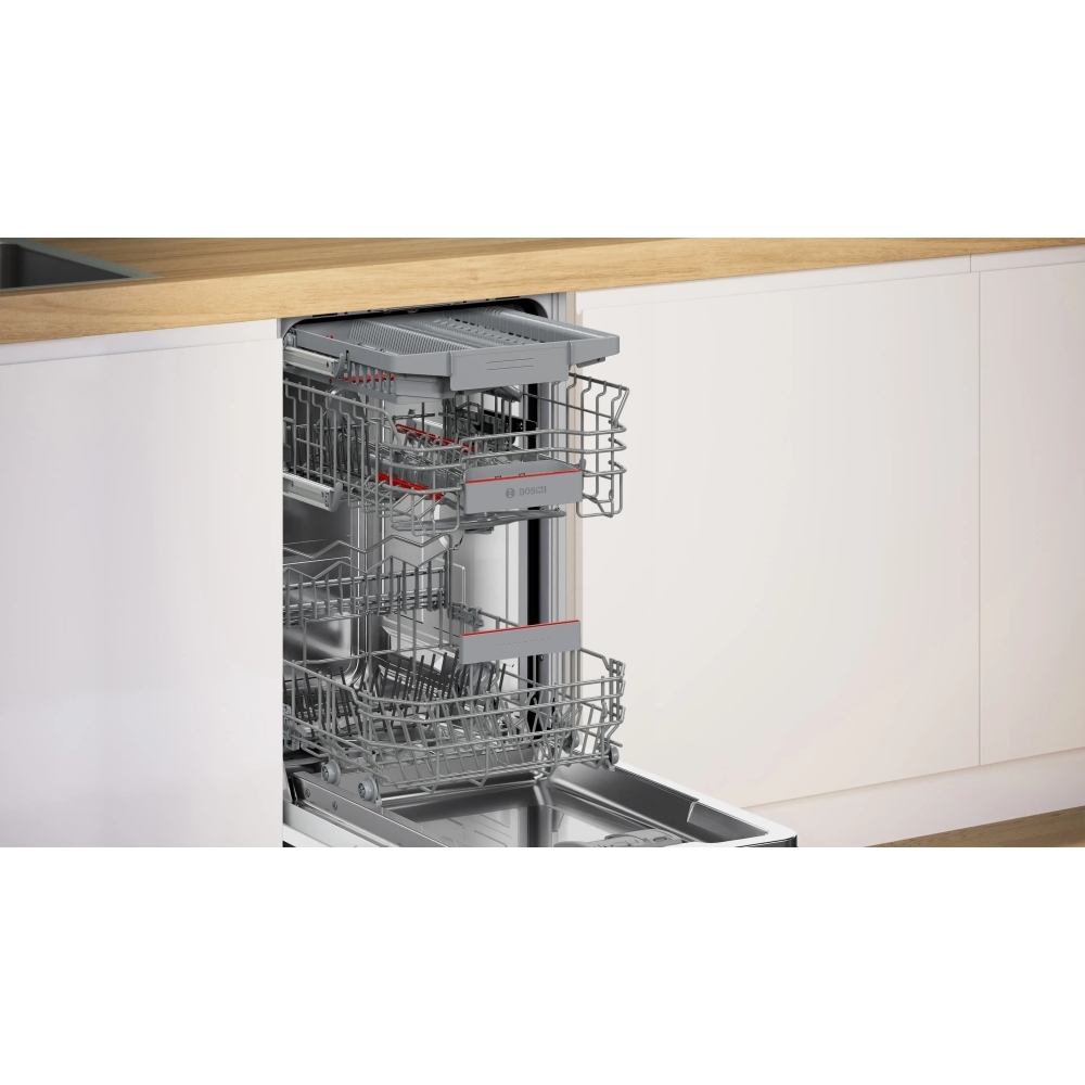Bosch SPV4EMX17G Fully Integrated Slimline Dishwasher, 10 Place Settings, B Rated