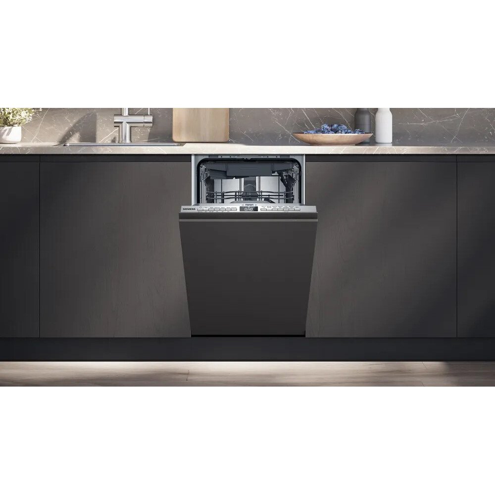 Siemens SR93EX25MG iQ300 Fully Integrated Slimline Dishwasher, 10 Place Settings, B Rated