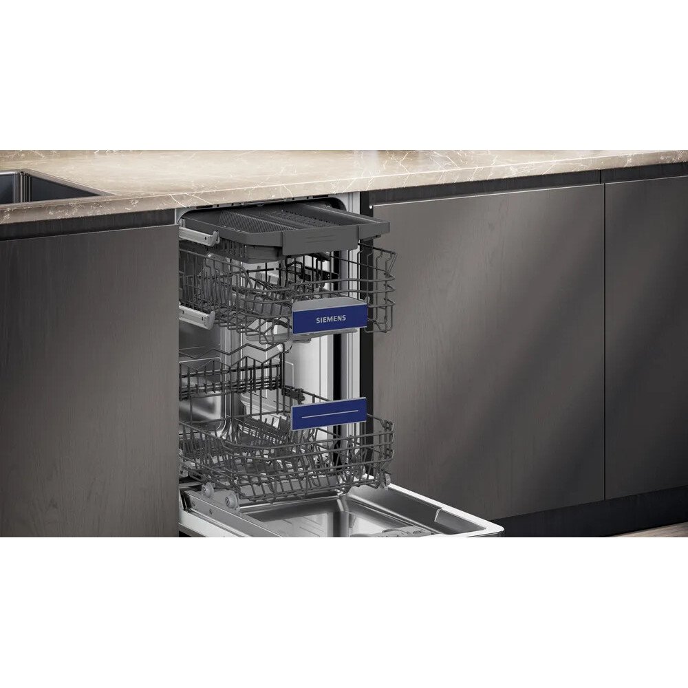Siemens SR93EX25MG iQ300 Fully Integrated Slimline Dishwasher, 10 Place Settings, B Rated
