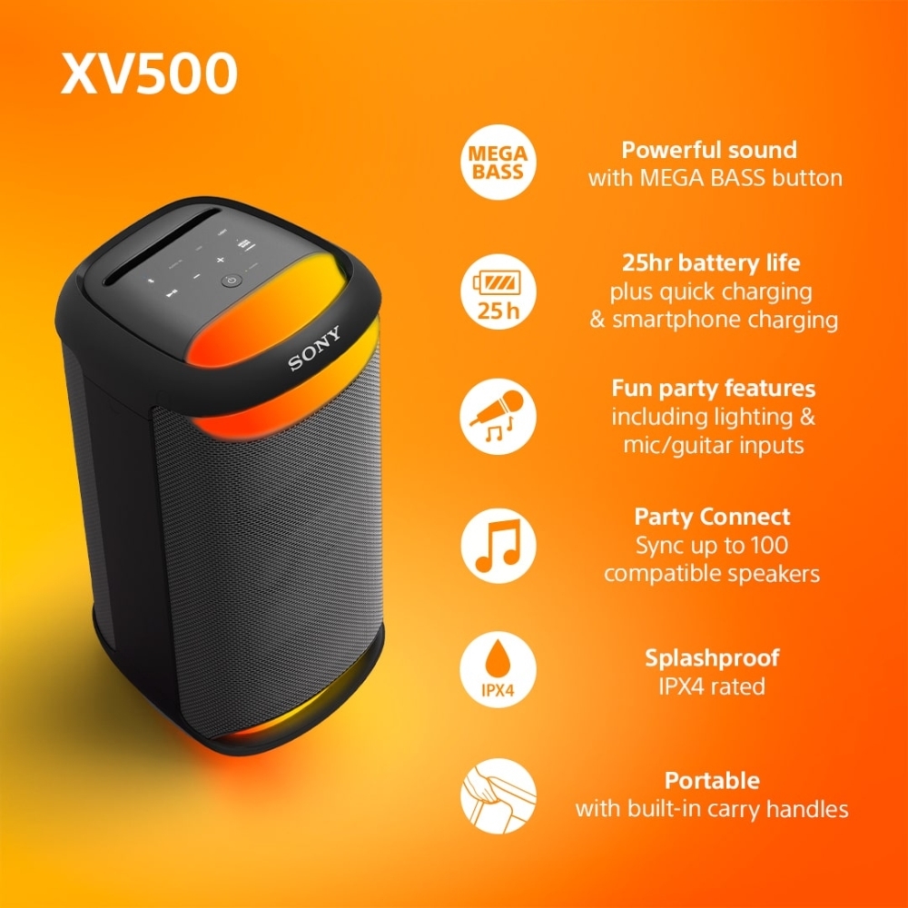 Sony SRSXV500B.CEL Wireless Speaker