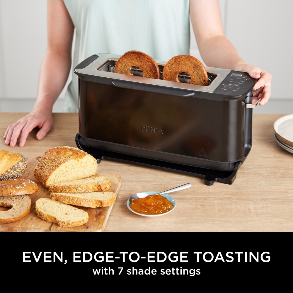 Ninja ST200UK Foodi 3-in-1 Toaster, Grill & Panini Press, 2 Slice, Black