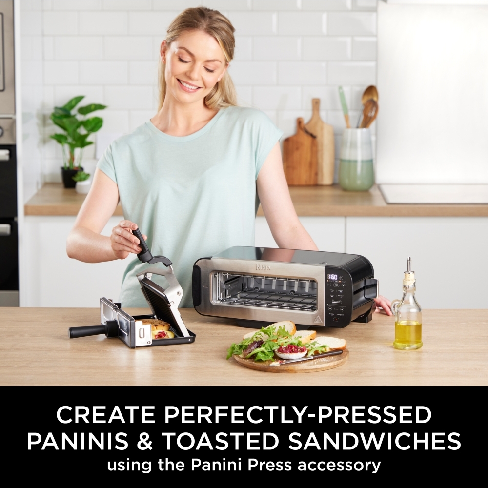Ninja ST200UK Foodi 3-in-1 Toaster, Grill & Panini Press, 2 Slice, Black