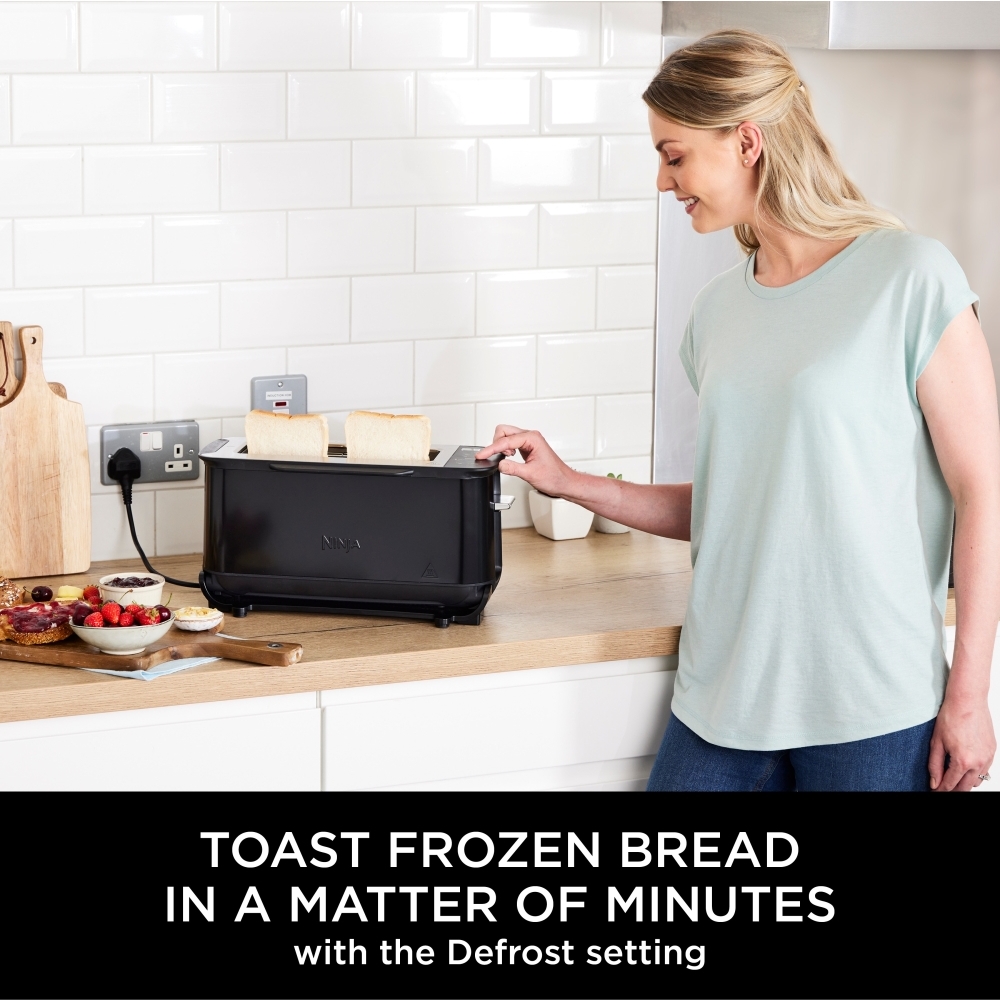 Ninja ST200UK Foodi 3-in-1 Toaster, Grill & Panini Press, 2 Slice, Black