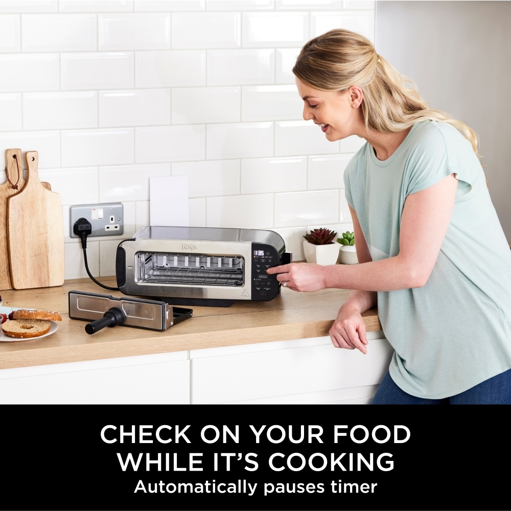 Ninja ST200UK Foodi 3-in-1 Toaster, Grill & Panini Press, 2 Slice, Black