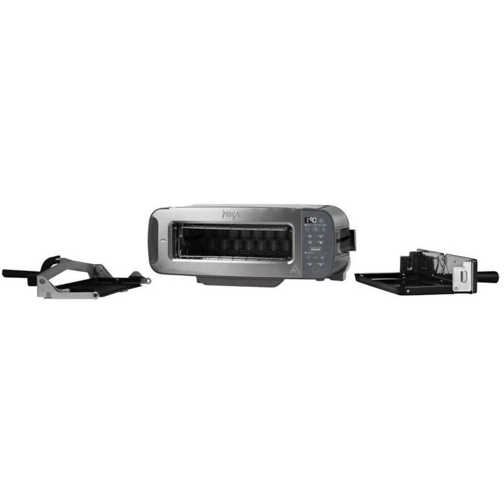 Ninja ST202UK Foodi 3-in-1 Toaster, Grill & Panini Press, 2 Slice, Stainless Steel