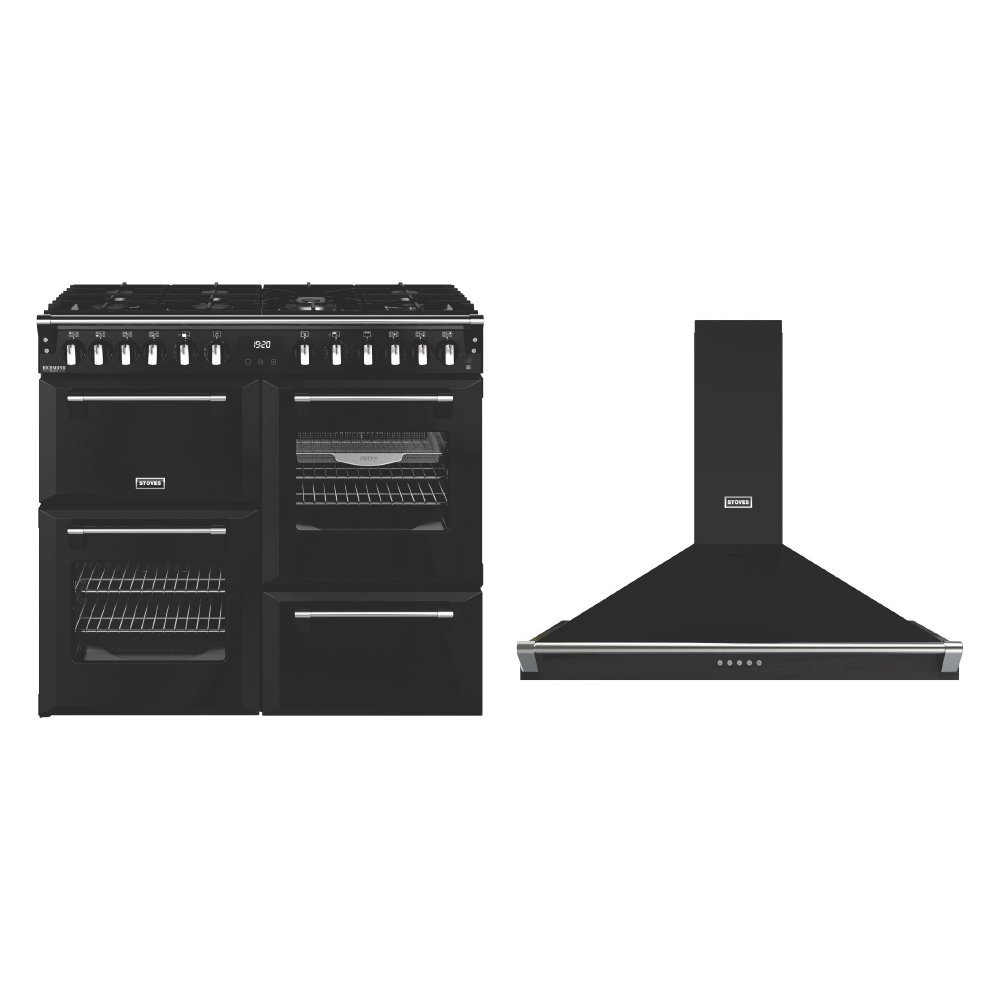 Stoves Richmond Deluxe Dual Fuel Range Cooker & Hood Pack