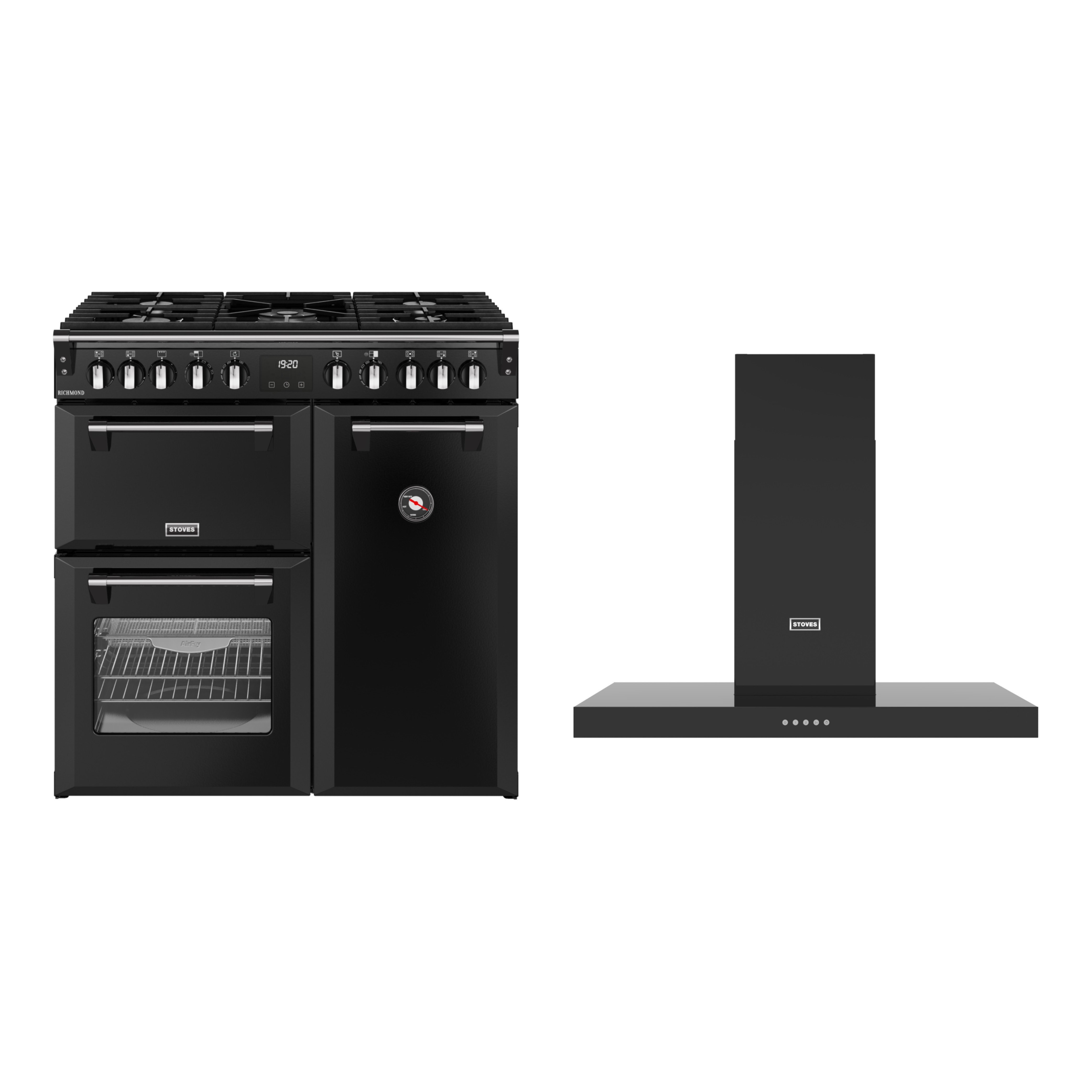 Stoves Richmond Dual Fuel Range Cooker & Hood Pack