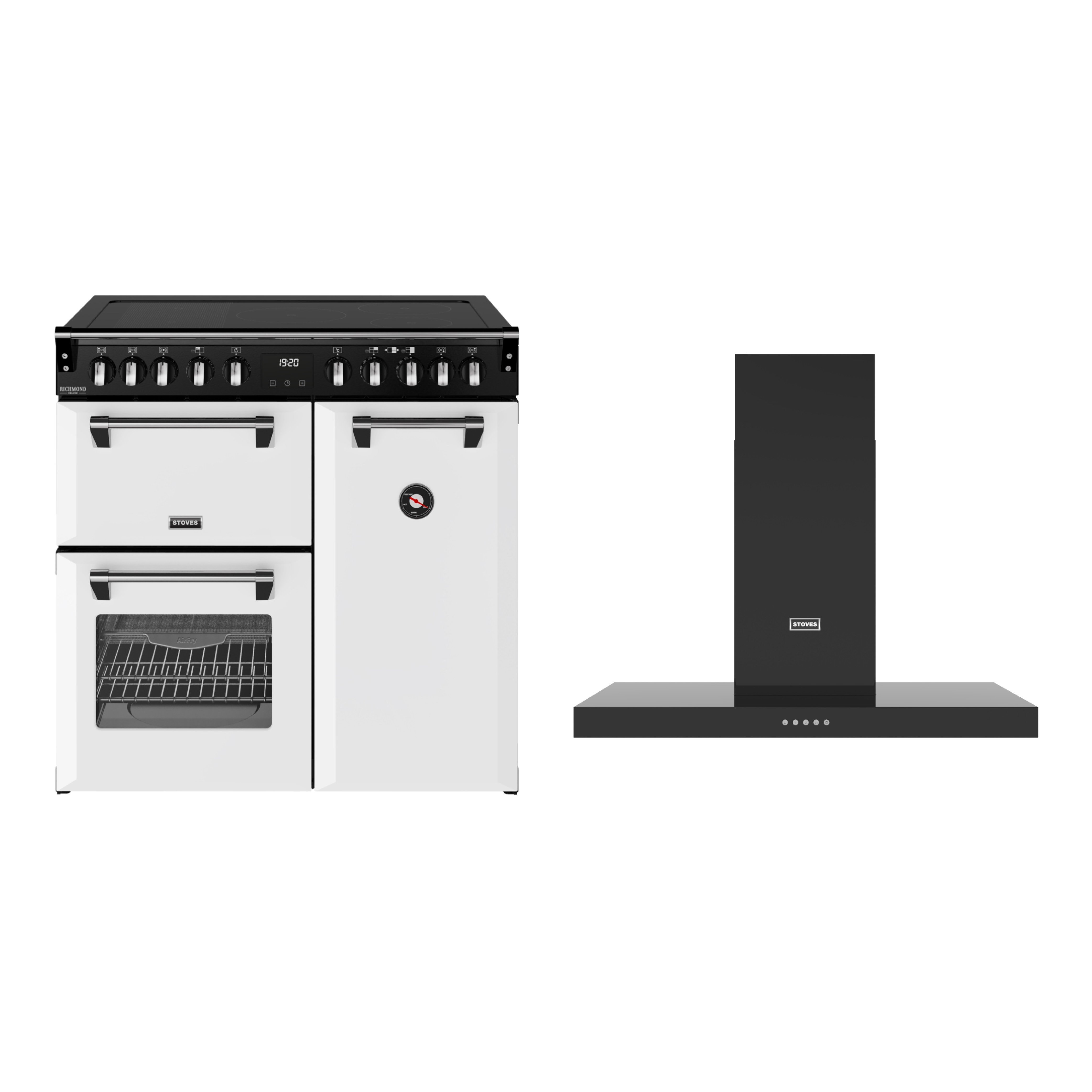 Stoves Richmond Deluxe Induction Range Cooker & Hood Pack