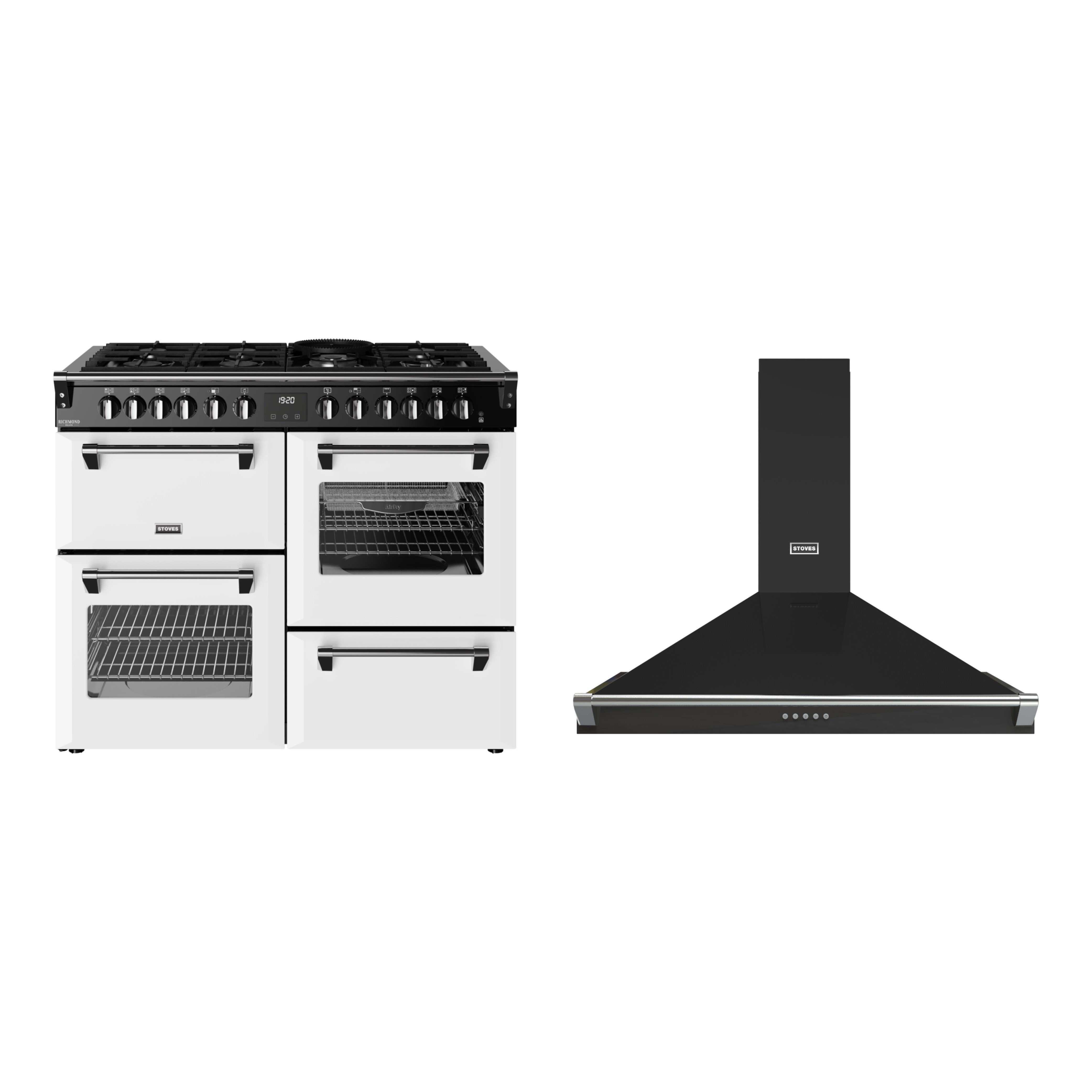 Stoves Richmond Deluxe Dual Fuel Range Cooker & Hood Pack