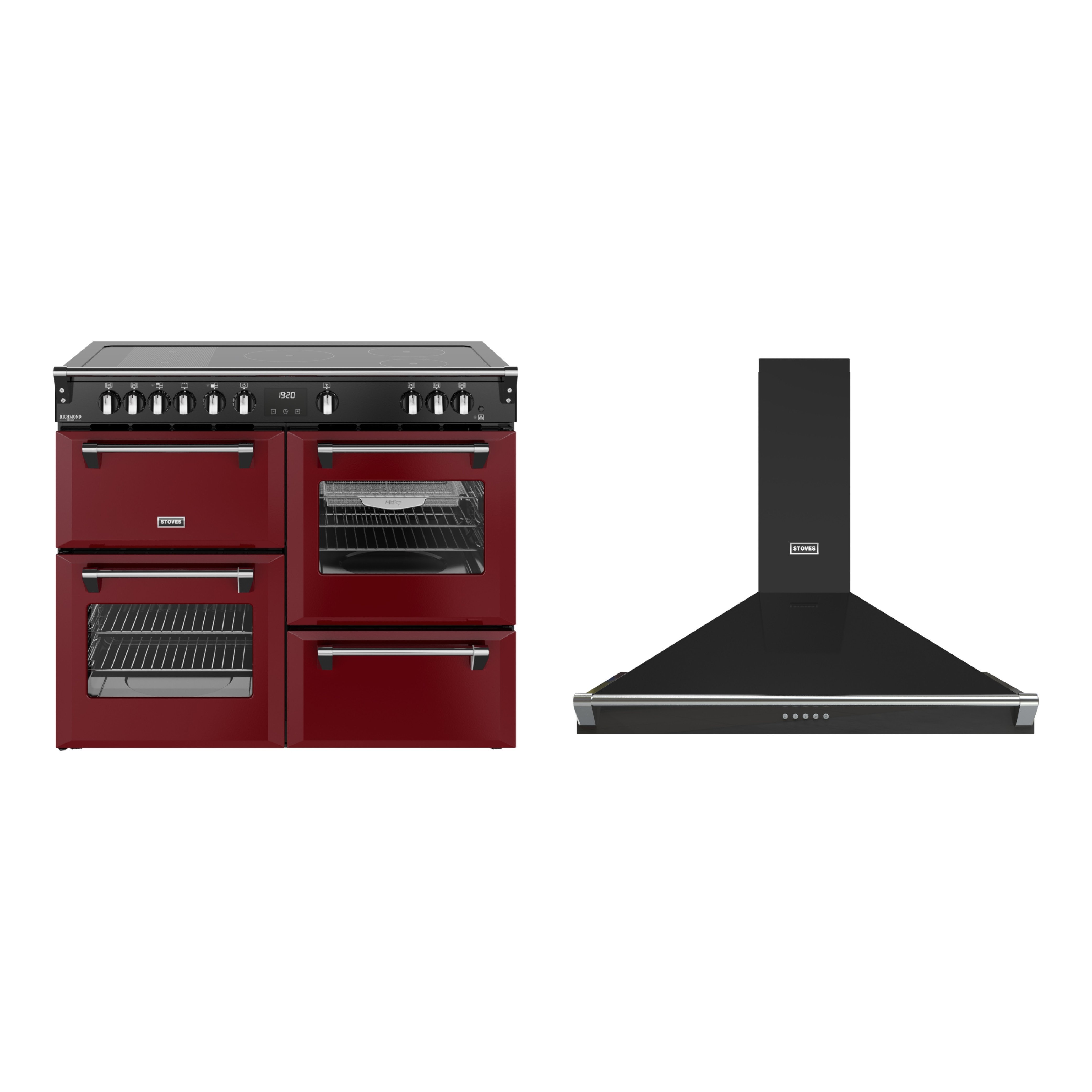Stoves Richmond Deluxe Induction Range Cooker & Hood Pack
