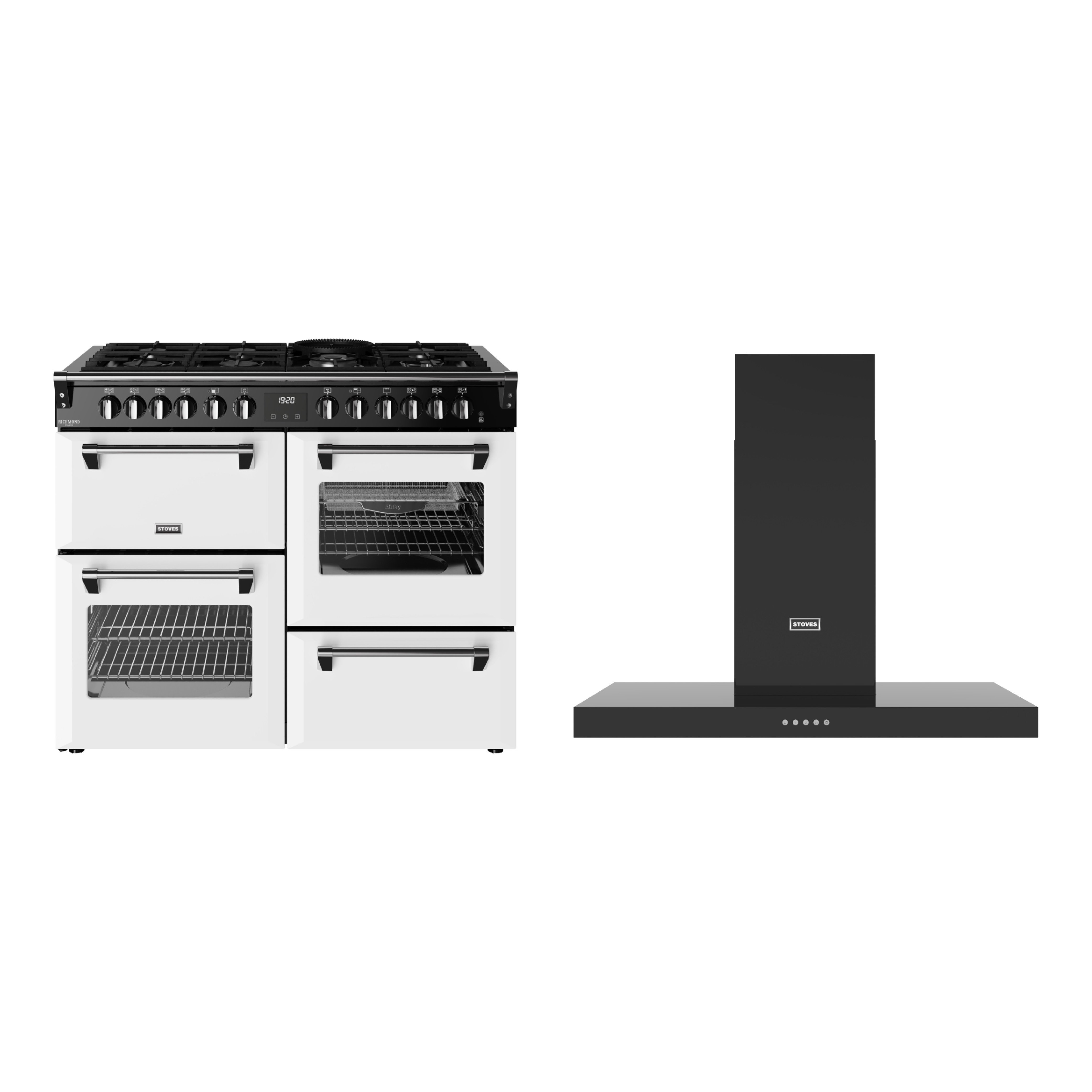 Stoves Richmond Deluxe Dual Fuel Range Cooker & Hood Pack
