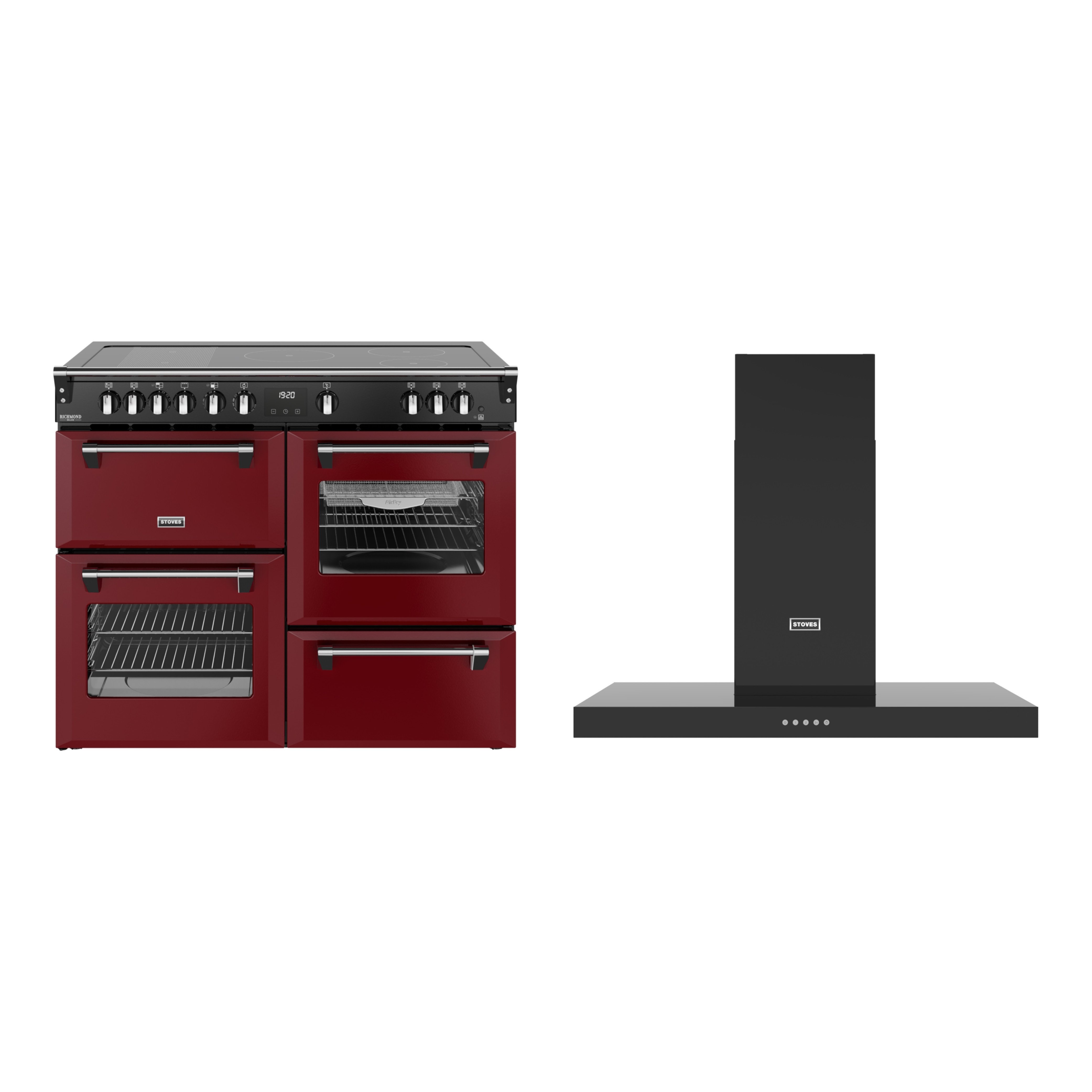 Stoves Richmond Deluxe Induction Range Cooker & Hood Pack