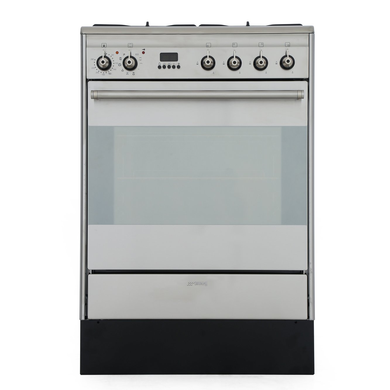 Smeg SUK61PX8 Concert Dual Fuel Cooker with Single Oven, Stainless Steel, A Rated