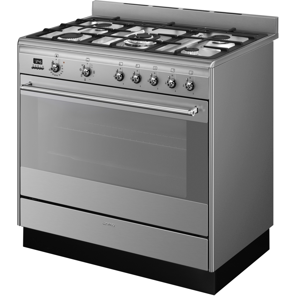 Buy Smeg Concert SUK91MFX9 90cm Dual Fuel Range Cooker Stainless