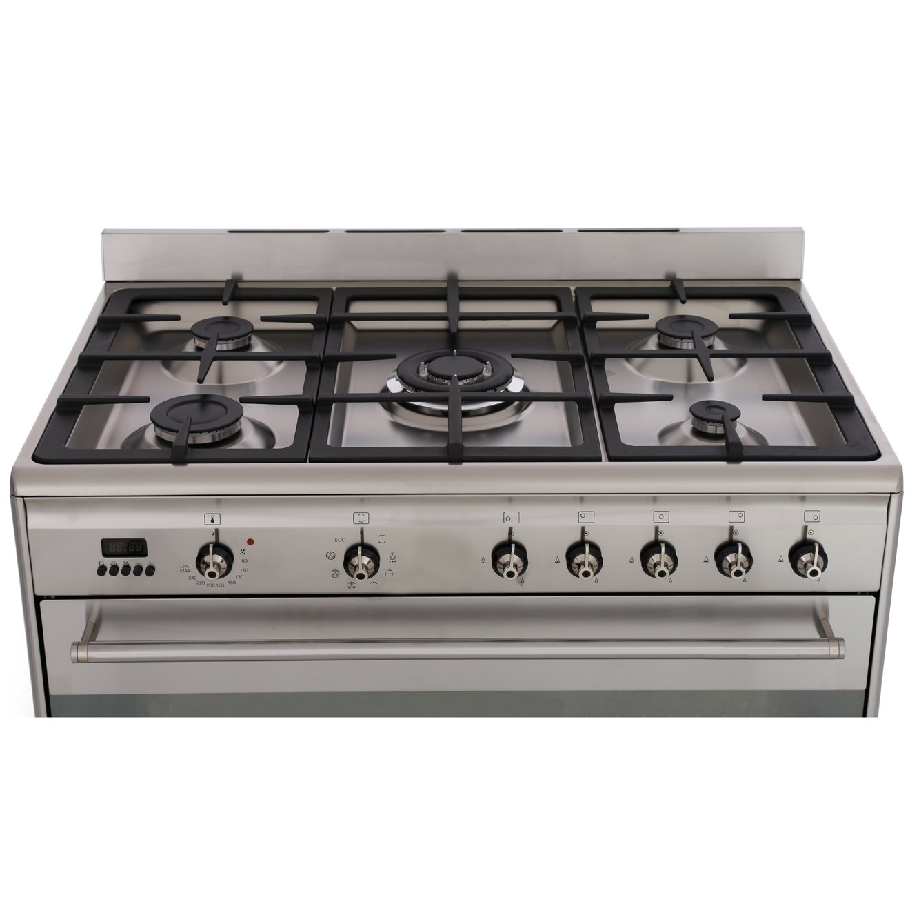 Smeg SUK91MFX9 Concert 90cm Dual Fuel Range Cooker, Stainless Steel, A Rated