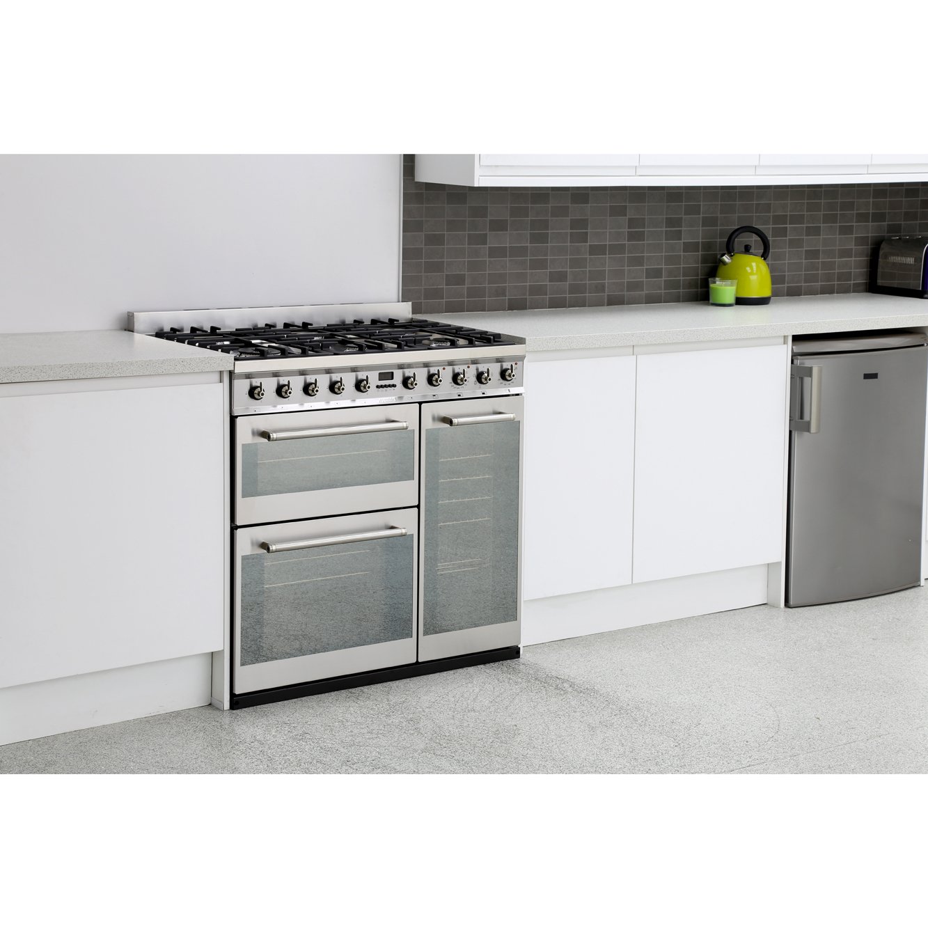 Buy Smeg Symphony SY93 90cm Dual Fuel Range Cooker Stainless Steel