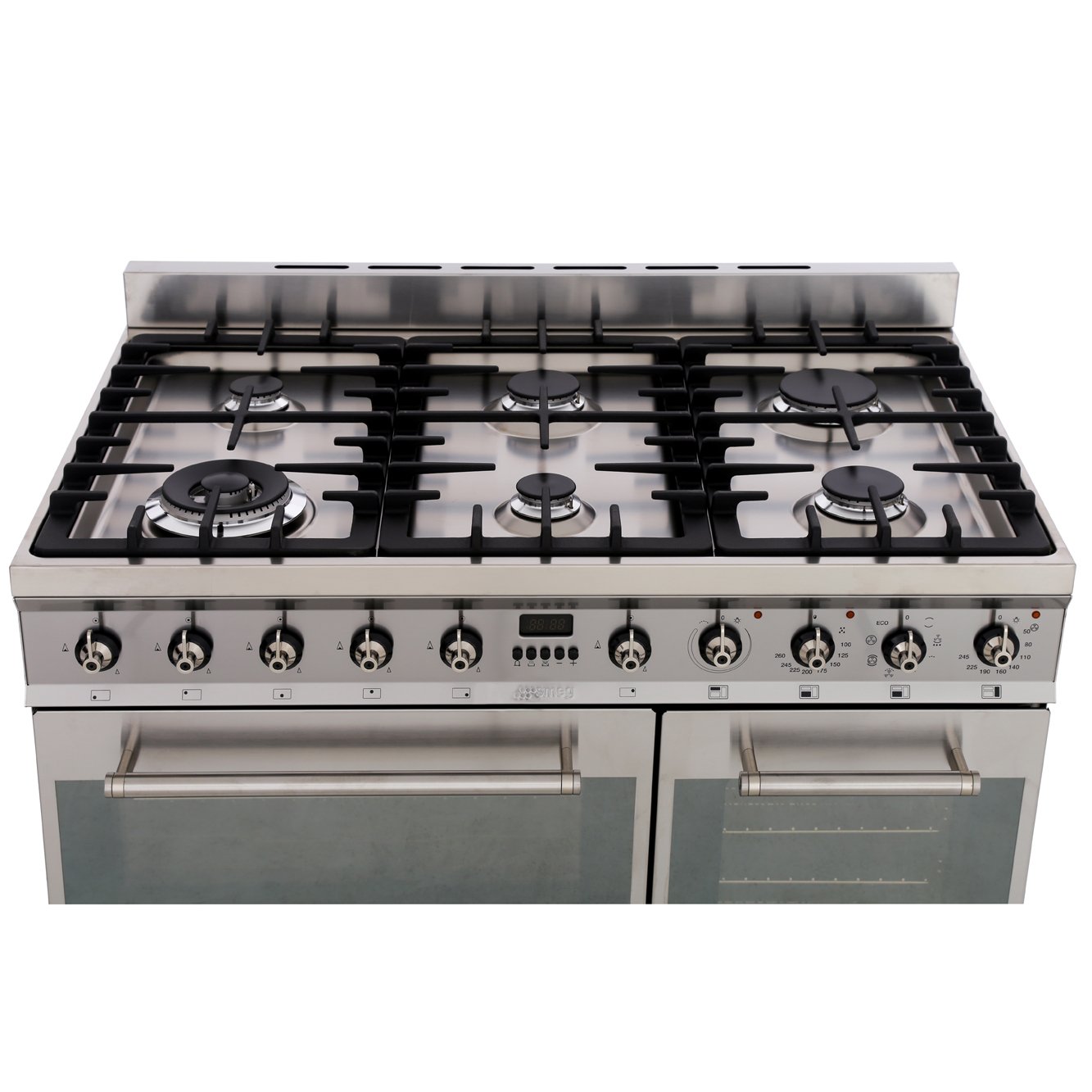 Buy Smeg Symphony SY93 90cm Dual Fuel Range Cooker Stainless Steel
