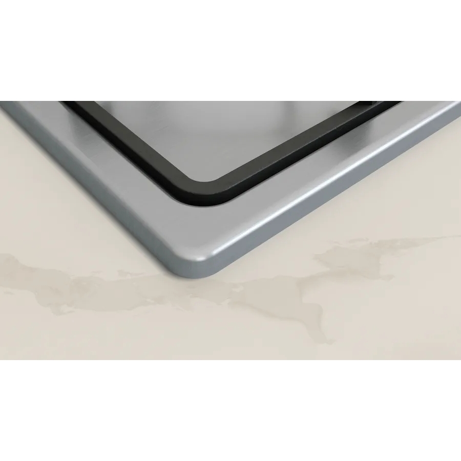 Neff T26BKP6N0 N30 58cm 4 Burner Gas Hob, Stainless Steel