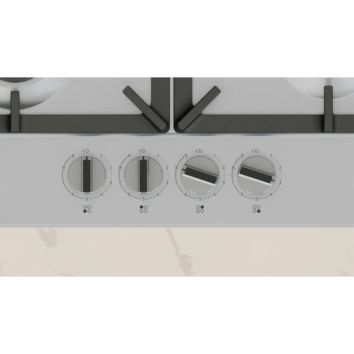 Neff T26CIP8N0 N70 4 Burner Gas Hob, Stainless Steel