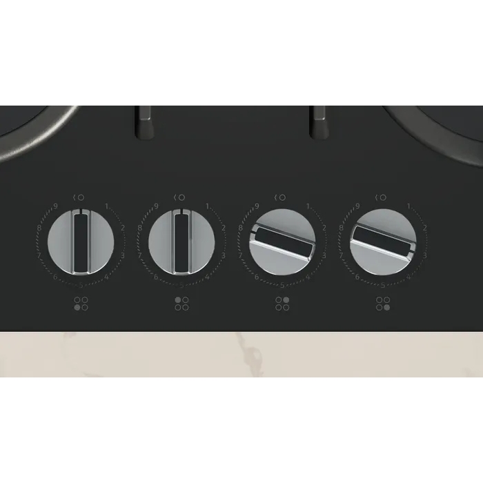 Neff T26PIP4S0 N70 59cm 4 Burner Gas Hob, Black