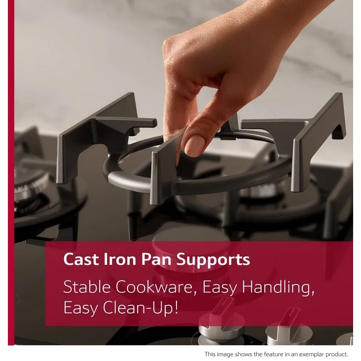 Neff T26PIP4S0 N70 59cm 4 Burner Gas Hob, Black