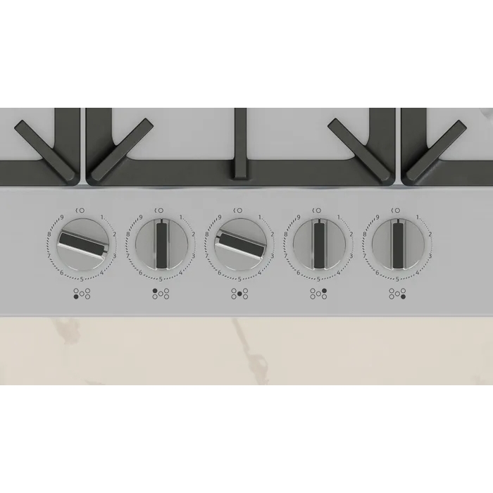 Neff T27CIQ8N0 N70 5 Burner Gas Hob, Stainless Steel