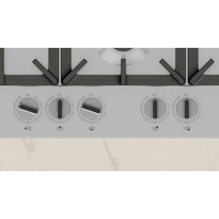 Neff T27CIS8N0 N70 5 Burner Gas Hob, Stainless Steel