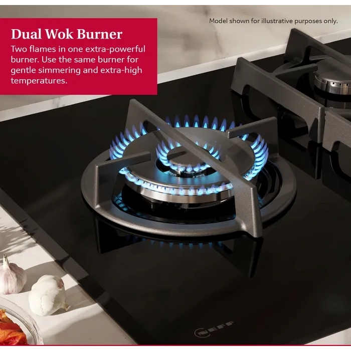 Neff T27CIS8N0 N70 5 Burner Gas Hob, Stainless Steel