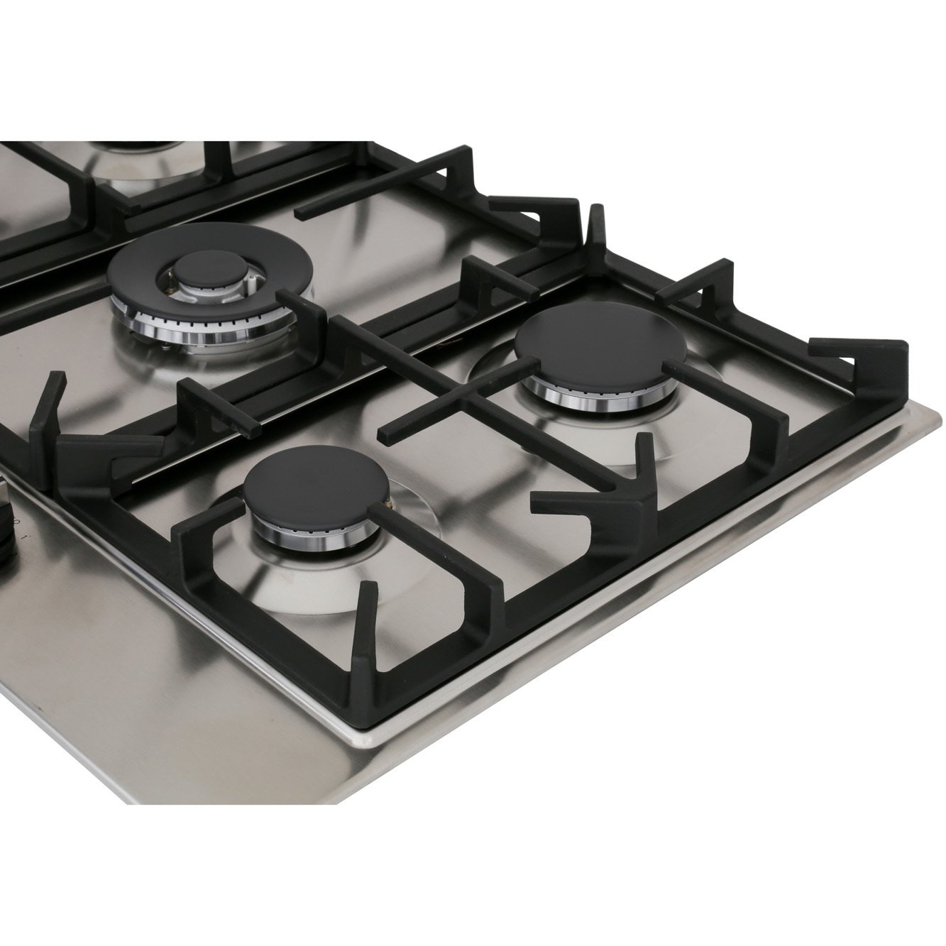 Neff T27DS59N0 N70 75cm 5 Burner Gas Hob, Stainless Steel Marks