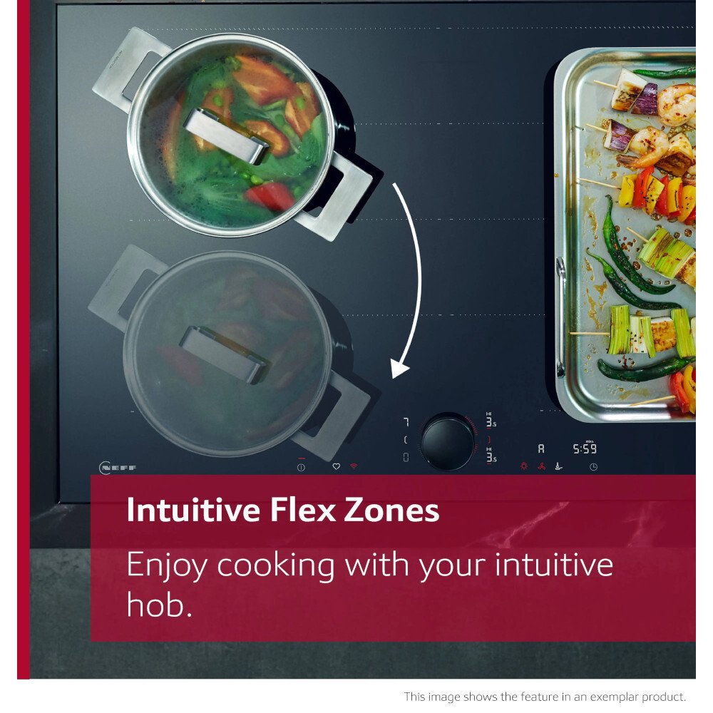 Neff T68NUV4A0 80cm Induction Hob, Black