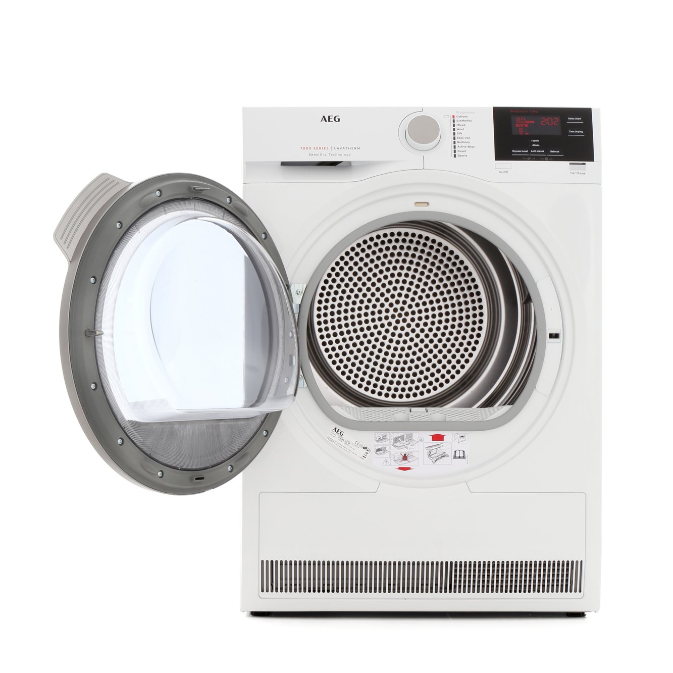 Buy AEG T7DBG832R 7000 Series Condenser Dryer with Heat Pump Technology