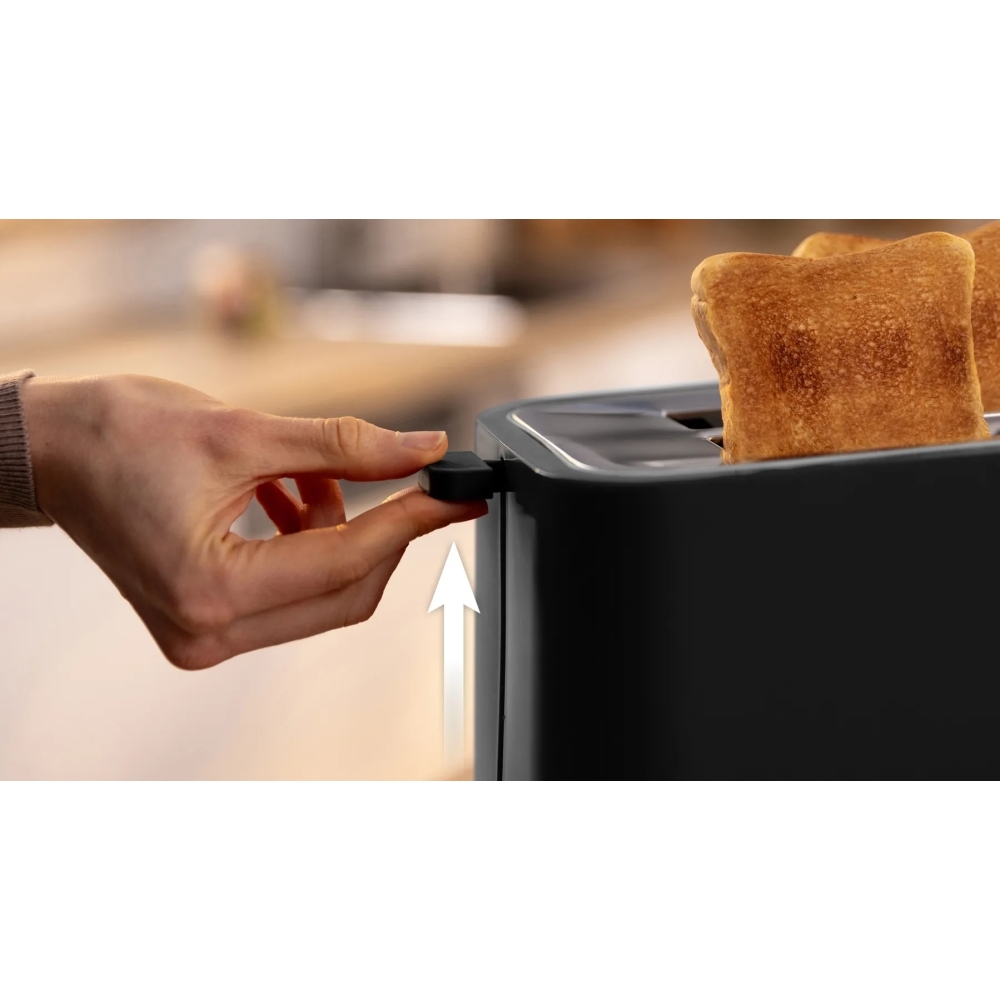 Bosch TAT4M223GB MyMoment Compact Toaster, 2 Slice, Black