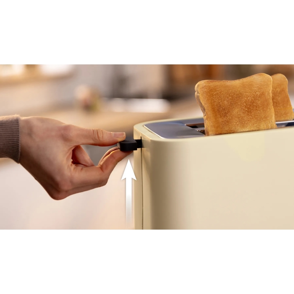 Bosch TAT4M227GB MyMoment Compact Toaster, 2 Slice, Cream