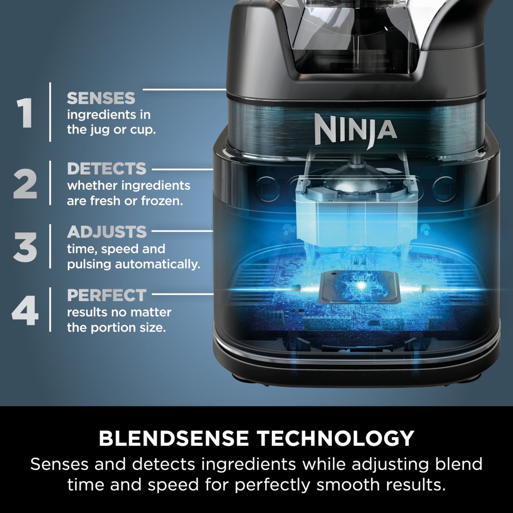 Ninja TB301UK Detect Power Blender Pro & Single Serve, Black