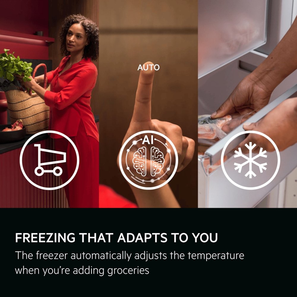 AEG TB7AA181ES No Frost Built-In Freezer, Sliding Hinge, E Rated