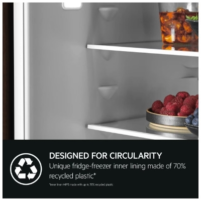 AEG TC8MS181CS No Frost Integrated Fridge Freezer, Sliding Hinge, 60/40, C Rated