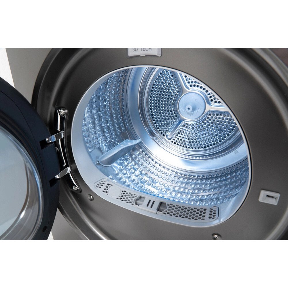 Schonhaus TDSHF018A3G Heat Pump Tumble Dryer, 8kg, Grey, A+++ Rated