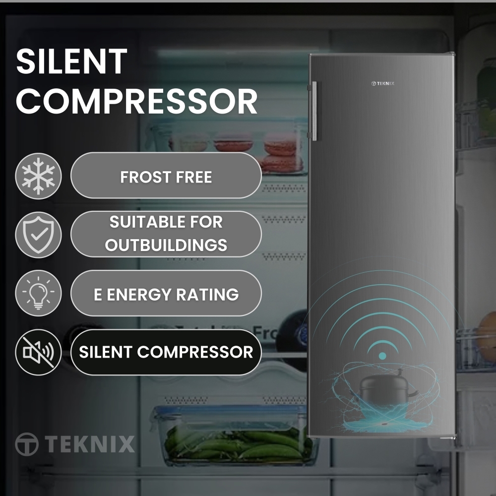  TFF1435X Frost Free Tall Freezer, Silver, E Rated