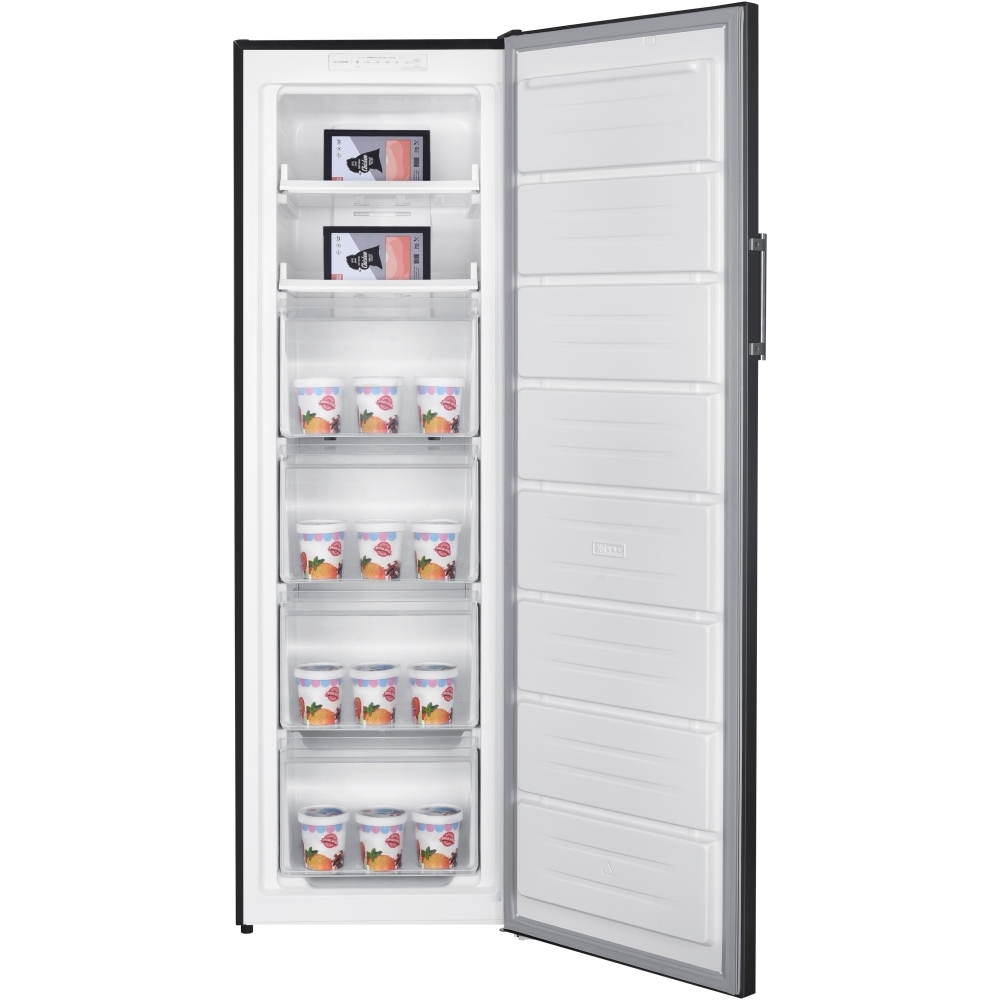 Teknix TFF1715B Total No Frost Tall Freezer, Black, E Rated