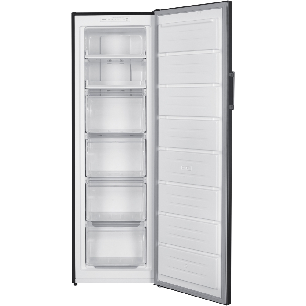 Teknix TFF1715B Total No Frost Tall Freezer, Black, E Rated