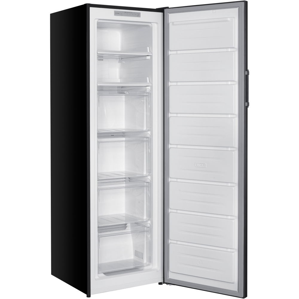 Teknix TFF1715B Total No Frost Tall Freezer, Black, E Rated