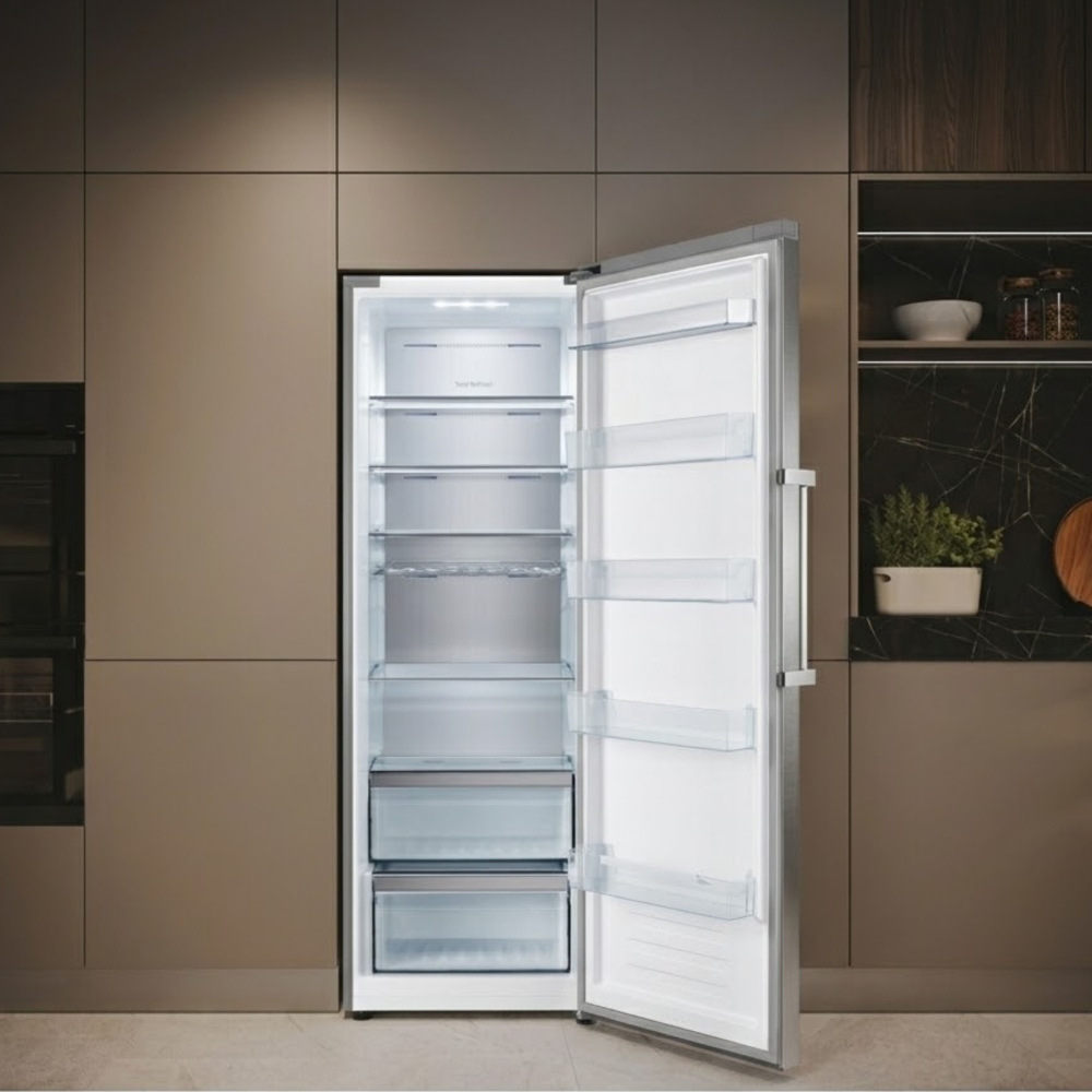 Teknix TH60TLW Tall Larder Fridge, White, E Rated