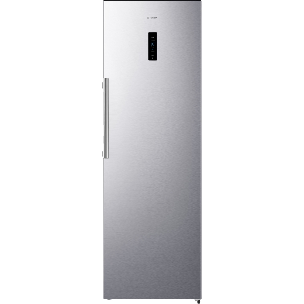 Teknix TH60TLX Tall Larder Fridge, Stainless Steel, E Rated