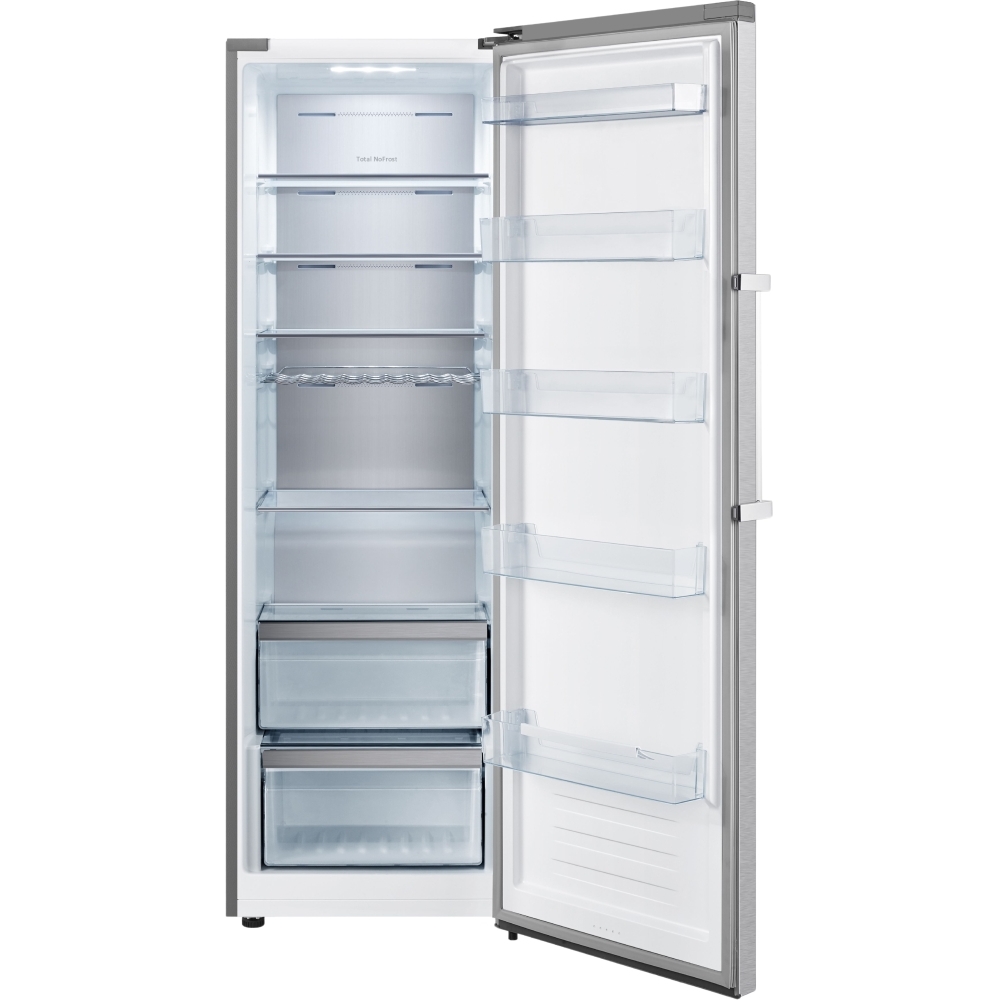 Teknix TH60TLX Tall Larder Fridge, Stainless Steel, E Rated