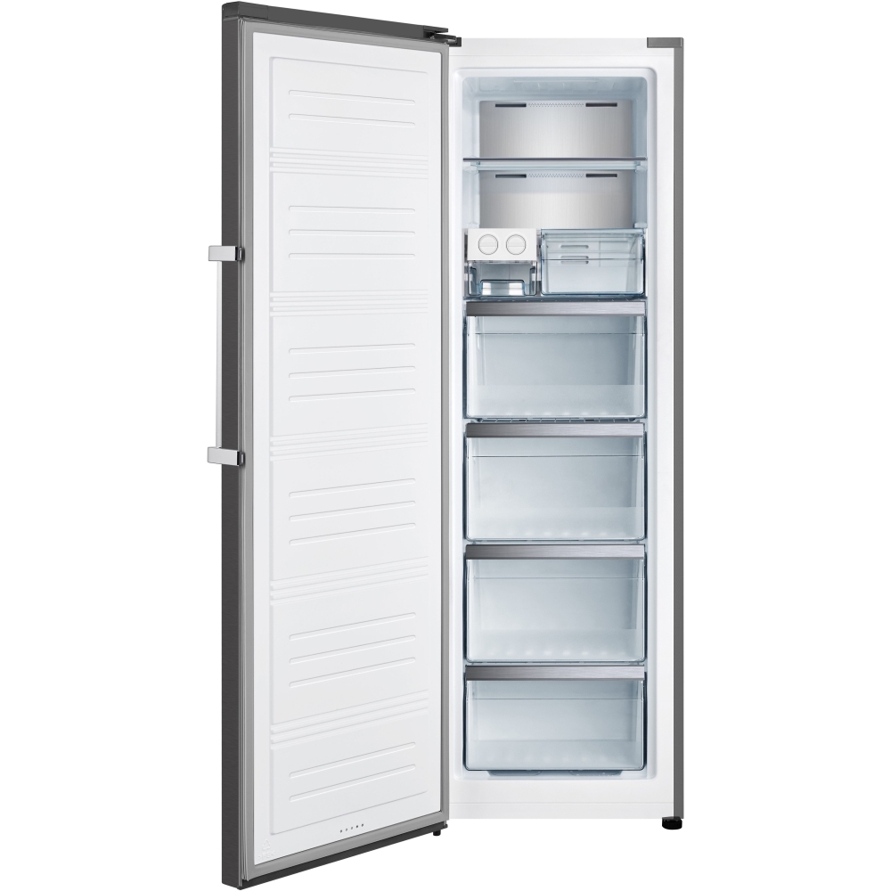 Teknix TH60TNFX Total No Frost Tall Freezer, Stainless Steel, E Rated