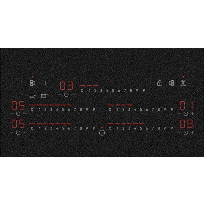 AEG TK85IM30FZ 78cm SaphirMatt Scratch Resistant Induction Hob, Matt Black