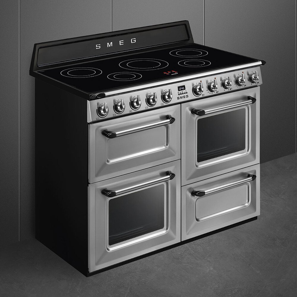 Smeg TR4110IX2 Victoria Stainless Steel 110cm Induction Range Cooker, A Rated