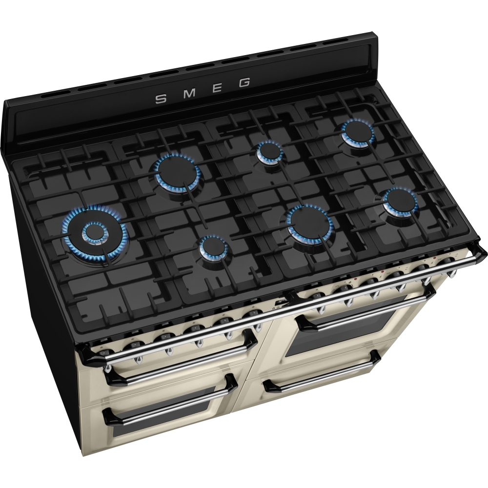 Buy Smeg Victoria TR4110P1 110cm Dual Fuel Range Cooker Cream Marks