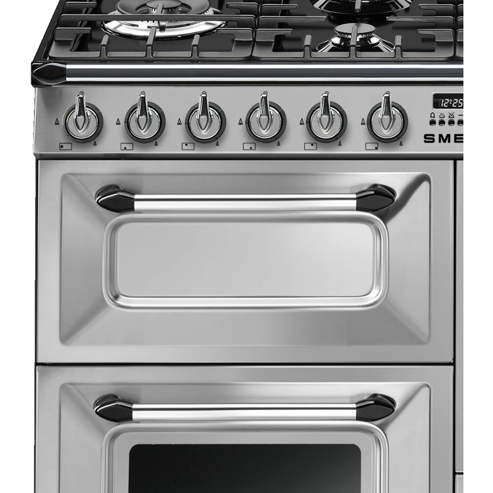 Smeg TR4110X-1 Victoria Stainless Steel 110cm Dual Fuel Range Cooker, A Rated