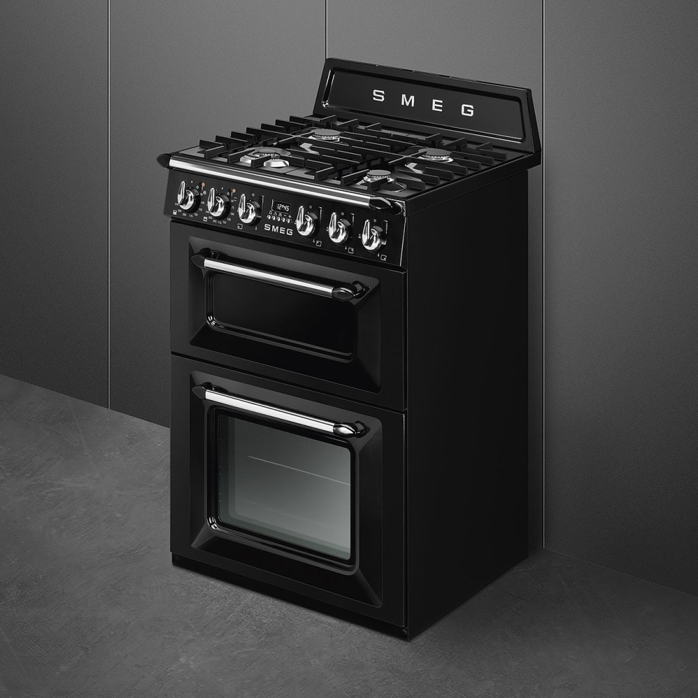 Buy Smeg TR62BL Dual Fuel Cooker Black Marks Electrical